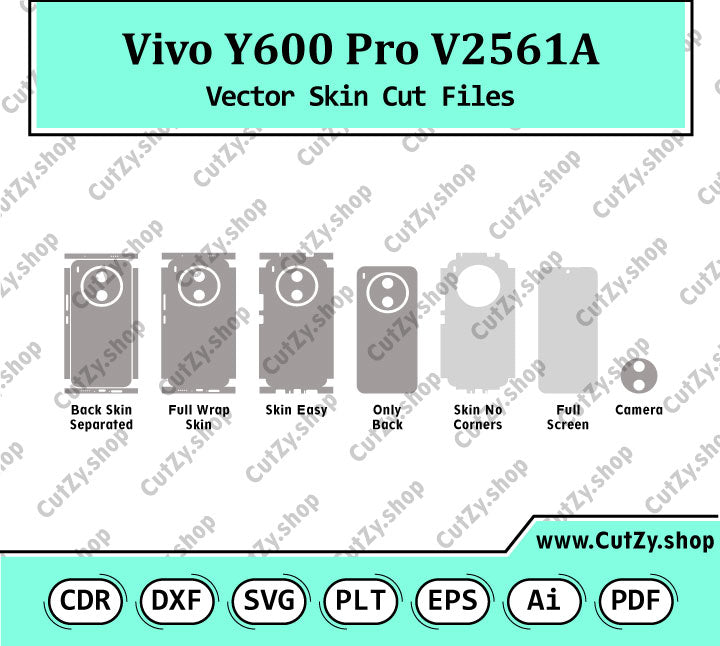 Vivo Y600 Pro V2561A Vector Skin Cut Files