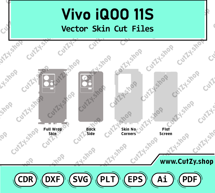 Vivo iQOO 11S Vector Skin Cut Files
