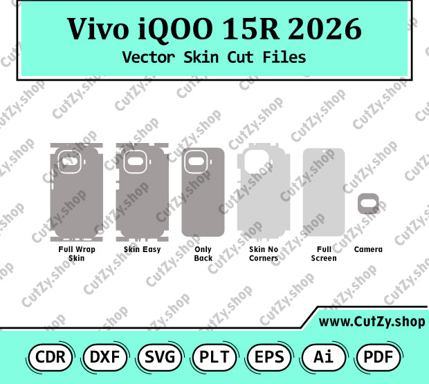 Vivo iQOO 15R 2026 Vector Skin Cut Files