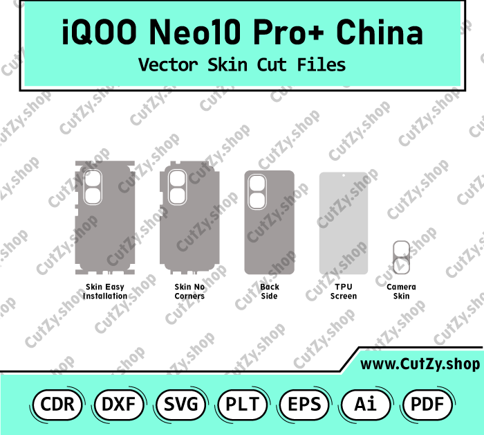 Vivo iQOO Neo10 Pro+  Vector Skin Cut Files