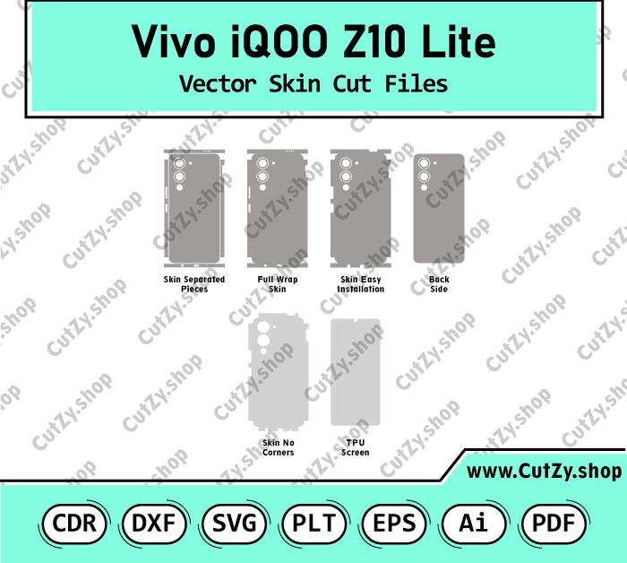 Vivo iQOO Z10 Lite Vector Skin Cut Files