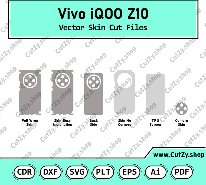 Vivo iQOO Z10 Vector Skin Cut Files