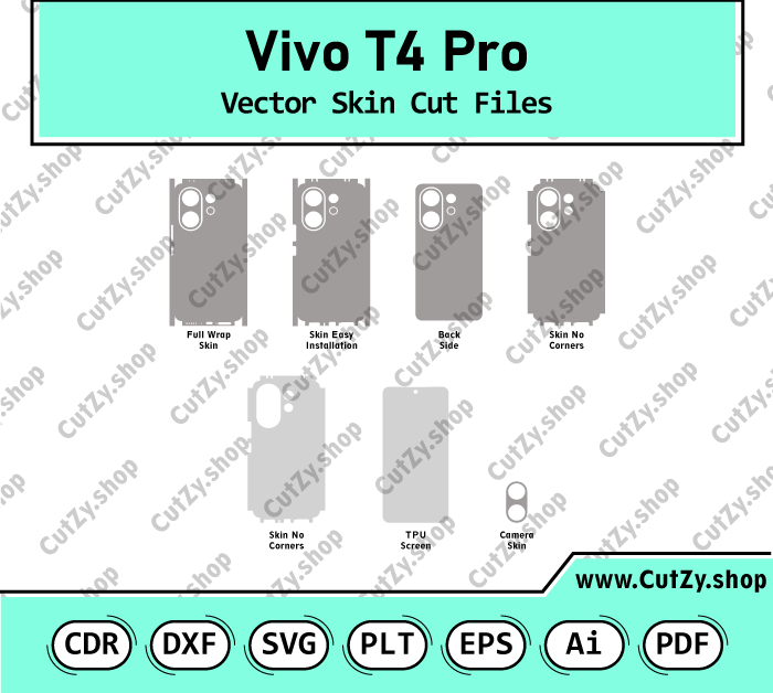 Vivo T4 Pro Vector Skin Cut Files
