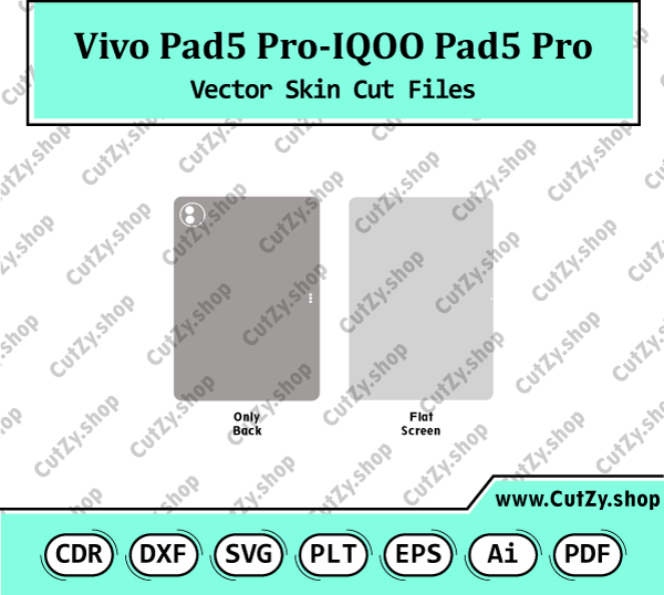 Vivo Pad5 Pro-IQOO Pad5 Pro Vector Skin Cut Files