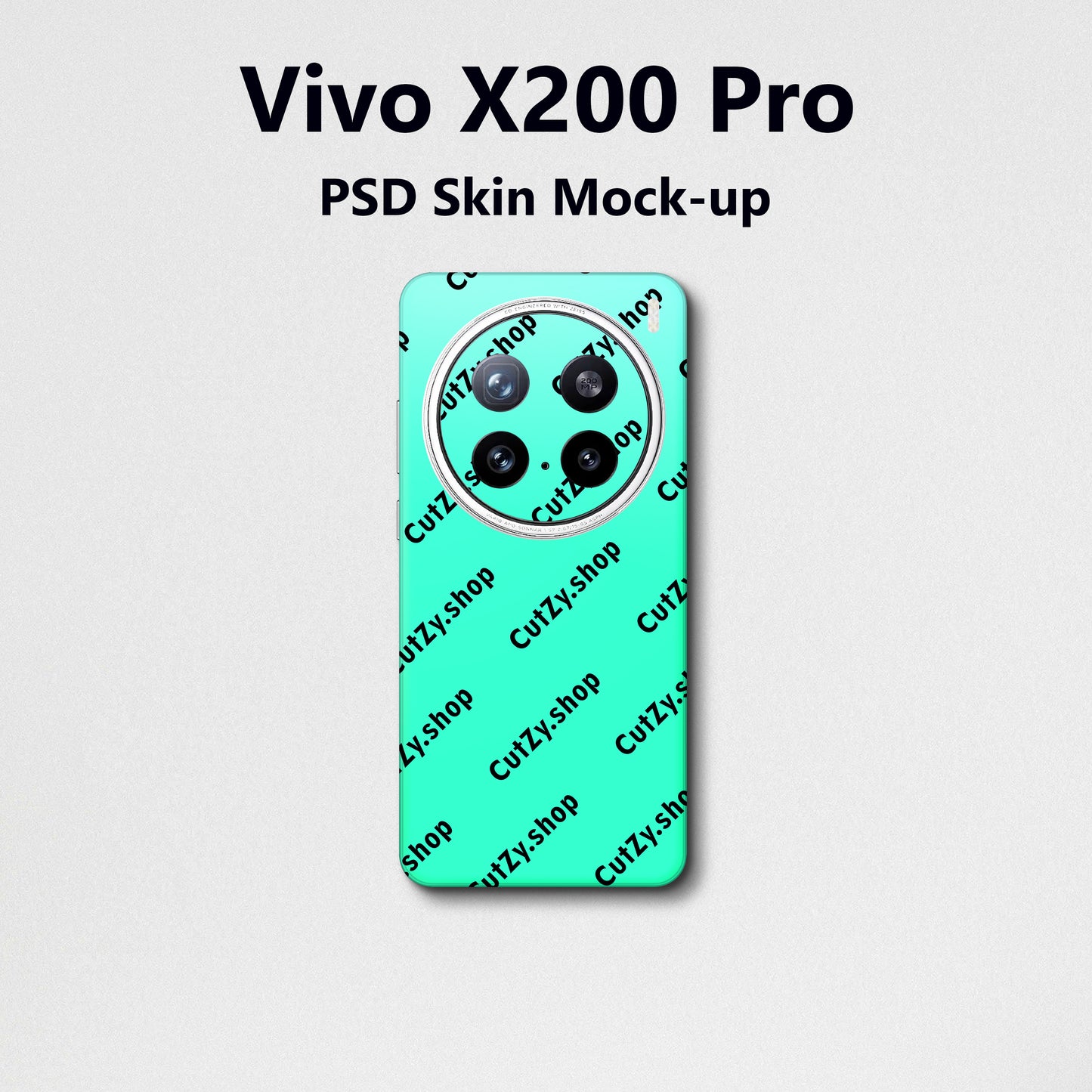 Vivo X200 Pro PSD Vinyl Skin Mock-up