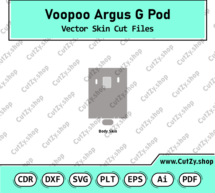Voopoo Argus G Pod Vector Skin Cut Files