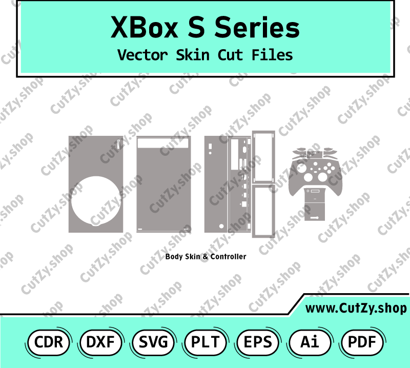 XBox Series S Vector Skin Cut Files