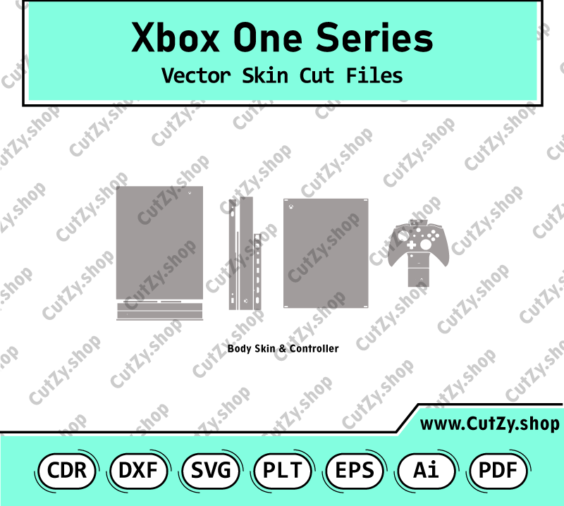 Xbox one Series Vector Skin Cut Files