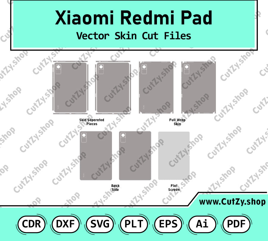 Xiaomi Redmi Pad 10.6 Vector Skin Cut Files