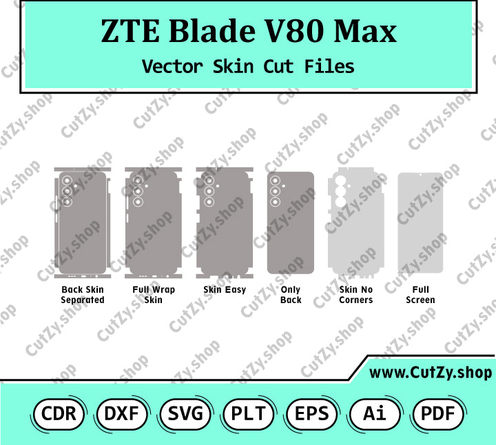 ZTE Blade V80 Max Vector Skin Cut Files