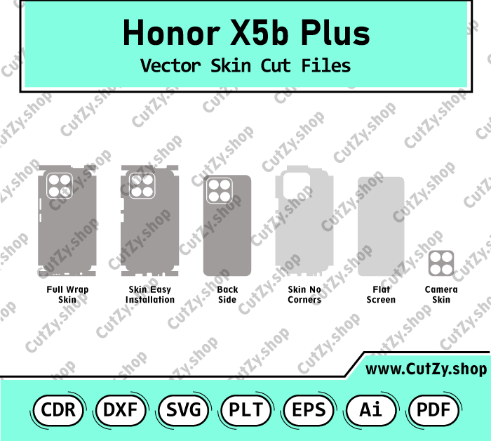 Honor X5b Plus Vector Skin Cut Files