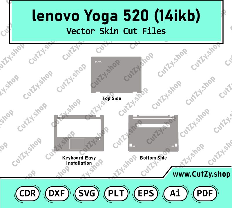 Lenovo Yoga 520 14ikb Vector Skin Templates