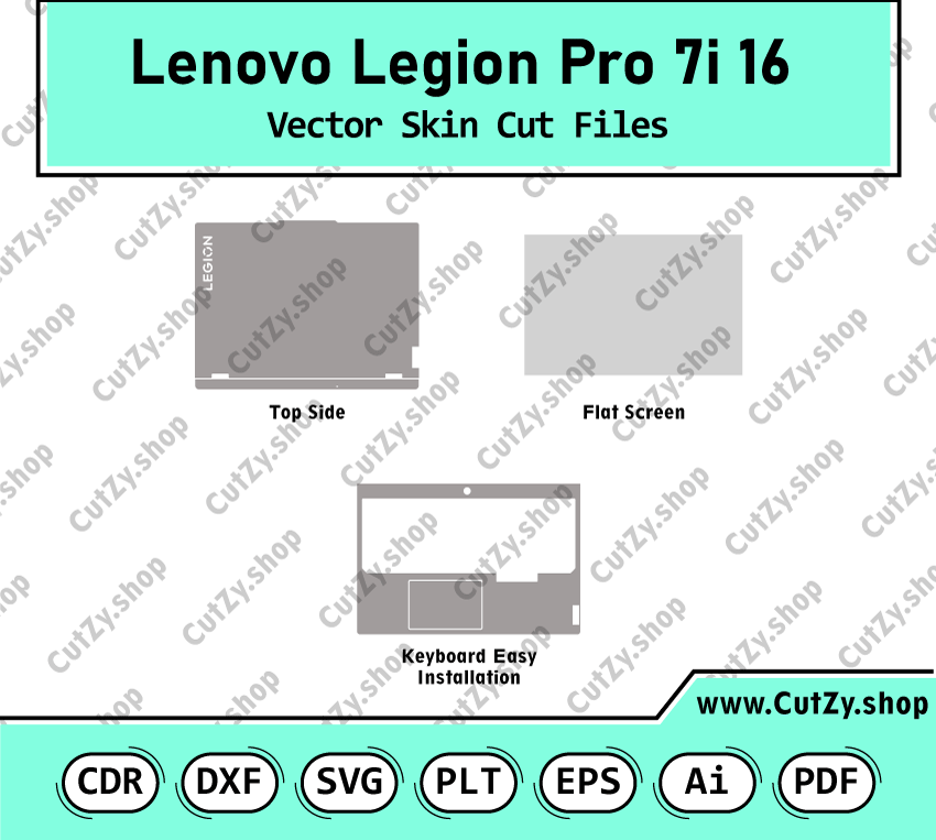 Lenovo Legion Pro 7i 16 Vector Skin Cut Files