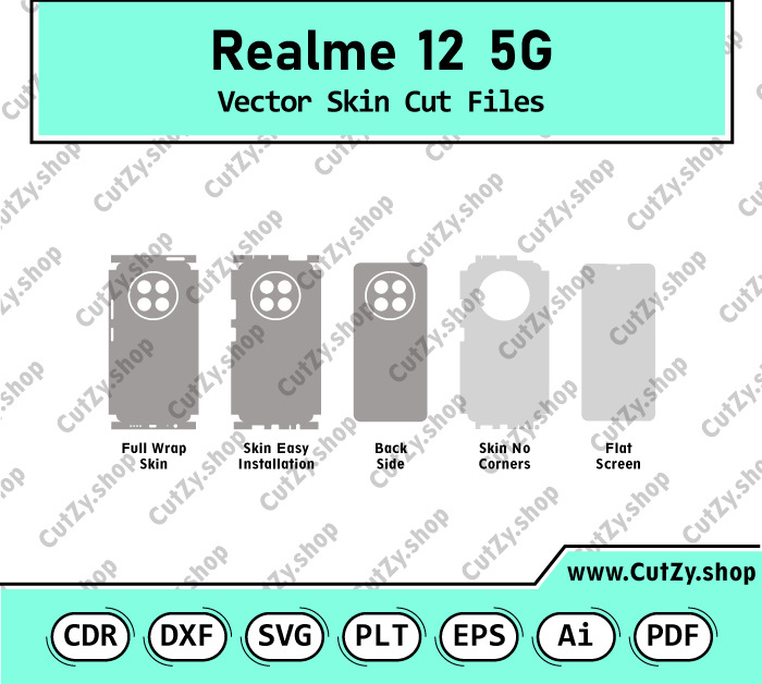 Realme 12 5G Vector Skin Cut Files