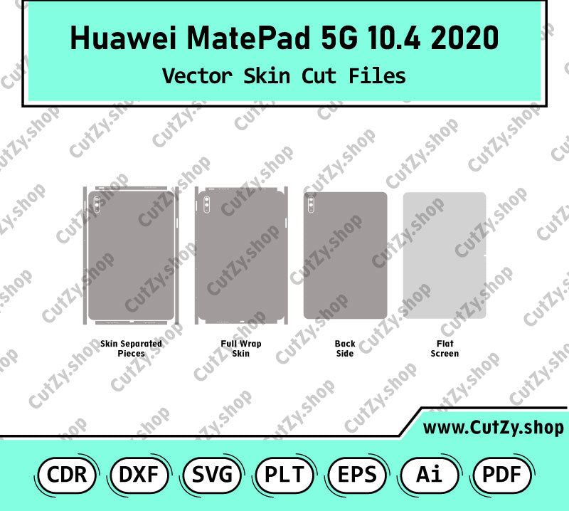 Huawei Matepad 5G 10.4 2020 Vector Skin Cut Files