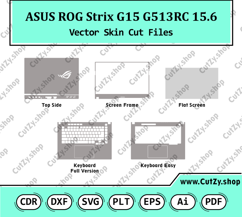 ASUS ROG Strix G15 G513RC 15.6 Vector Skin Cut Files
