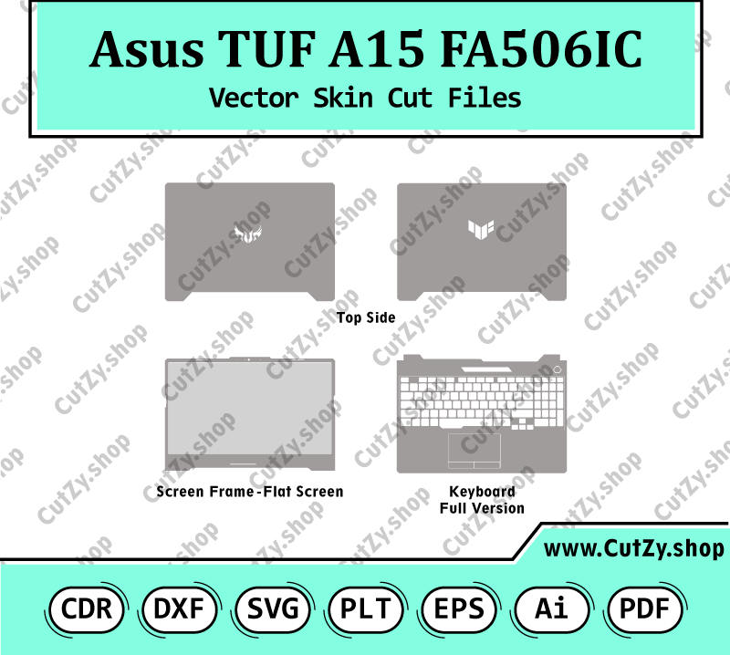 ASUS TUF A15 FA506IC Vector Skin Cut Files
