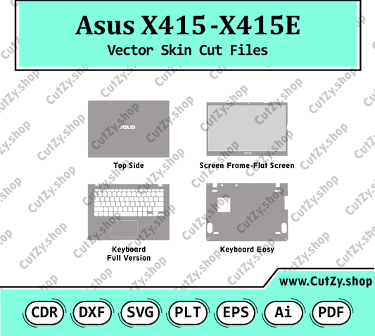 Vector Skin Cut Files For Laptop ASUS X415-X415E