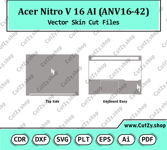 Acer Nitro V 16 AI (ANV16-42) Vector Skin Cut Files
