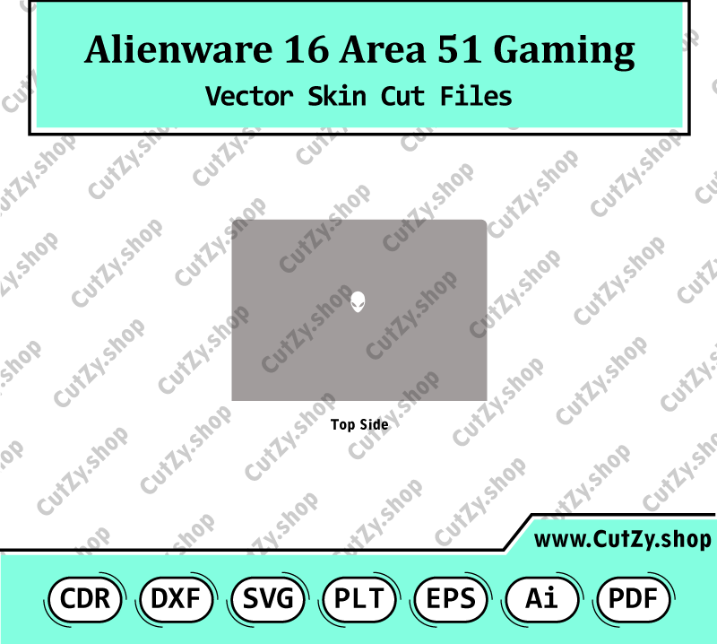 Alienware 16 Area 51 Gaming Laptop Vector Skin Cut Files