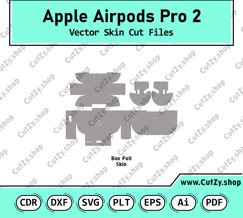 Apple Airpods Pro 2 Vector Skin Cut Files