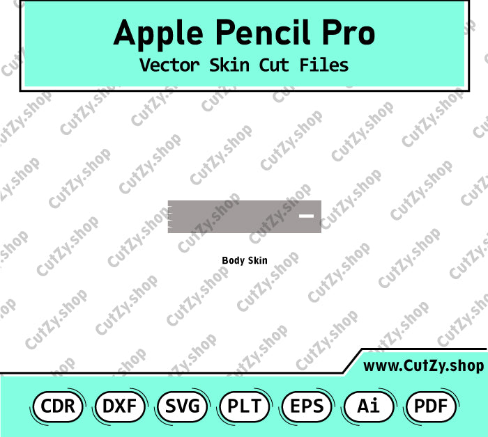 Apple Pencil Pro Vector Skin Cut Files