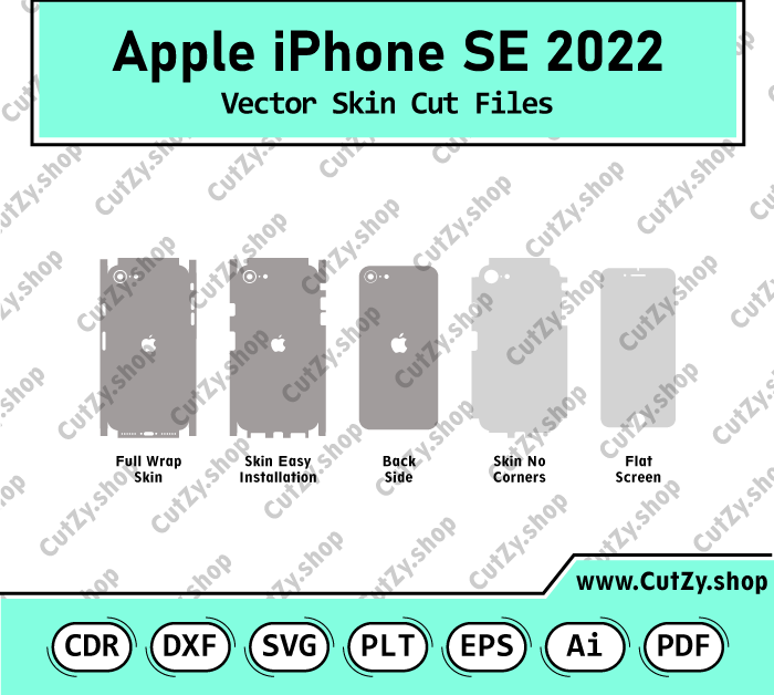 iPhone SE 2020-2022 Vector Skin Cut Files