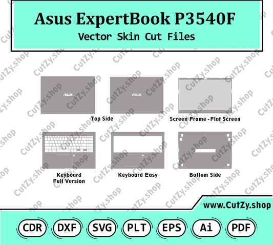 Asus ExpertBook P3540F Vector Skin Cut Files