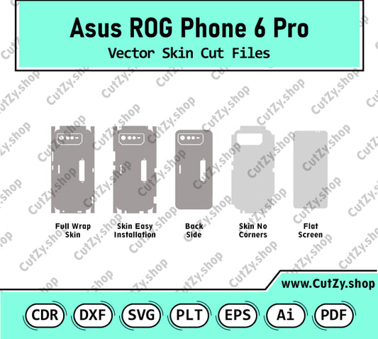 Asus ROG Phone 6 Pro Vector Skin Cut Files