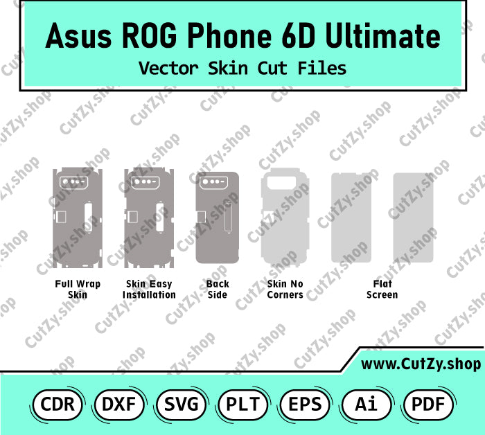 Asus ROG Phone 6D Ultimate Vector Skin Cut Files