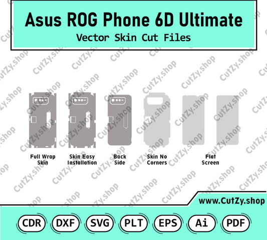 Asus ROG Phone 6D Ultimate Vector Skin Cut Files