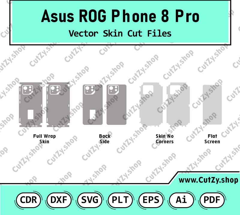 Asus ROG Phone 8 Pro Vector Skin Cut Files