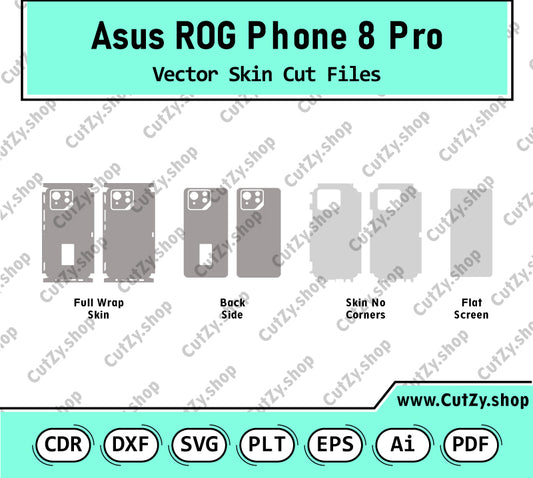 Asus ROG Phone 8 Pro Vector Skin Cut Files