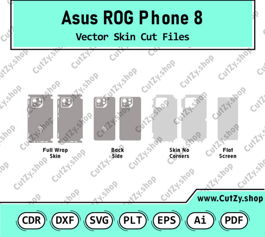 Asus ROG Phone 8 Vector Skin Cut Files