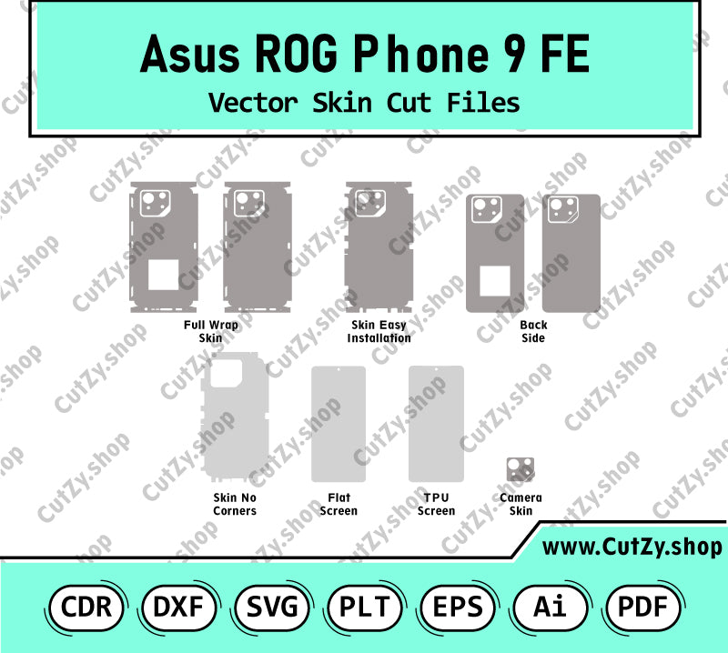 Asus ROG Phone 9 FE Vector Skin Cut Files