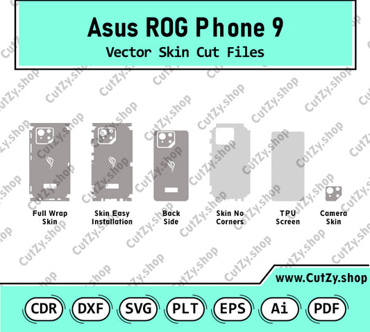 Asus ROG Phone 9 Vector Skin Cut Files