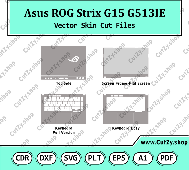 Asus ROG Strix G15 G513IE Vector Skin Cut Files