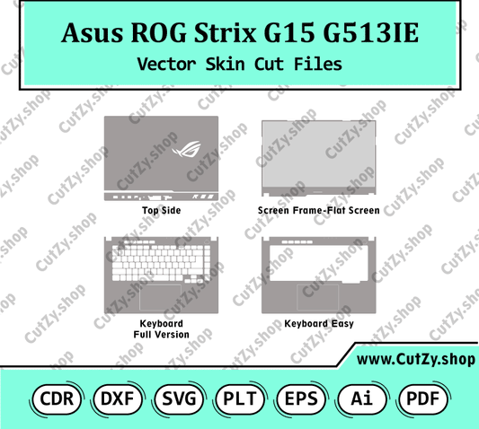 Asus ROG Strix G15 G513IE Vector Skin Cut Files