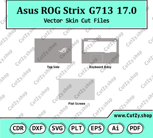 Asus ROG Strix G713 17.0 Vector Skin Cut Files
