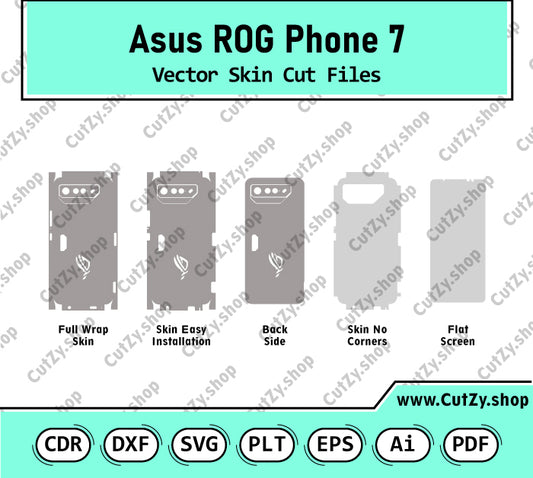 Asus Rog Phone 7 Vector Skin Cut Files