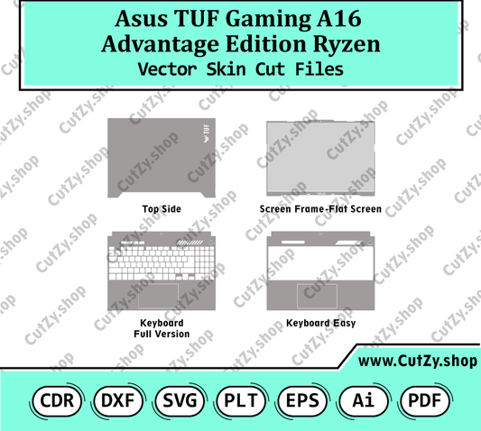 Asus TUF Gaming A16 Advantage Edition Ryzen Vector Skin Cut Files