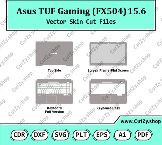 Asus TUF Gaming FX504 15.6 Vector Skin Cut Files