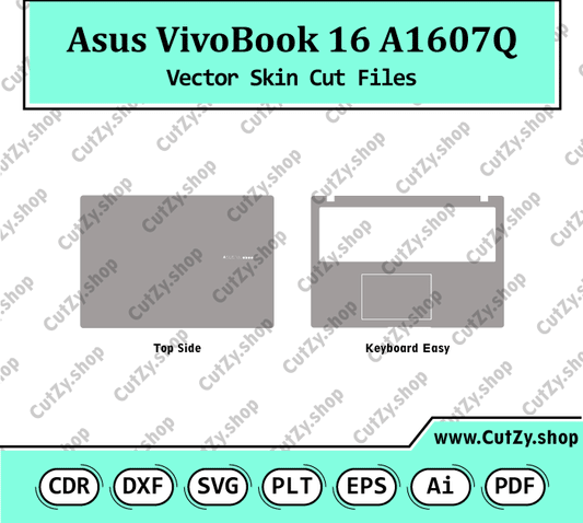 Asus VivoBook 16 A1607Q Vector Skin Cut Files