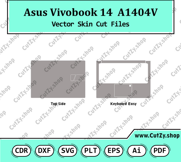 Asus Vivobook 14 A1404V Vector Skin Cut Files