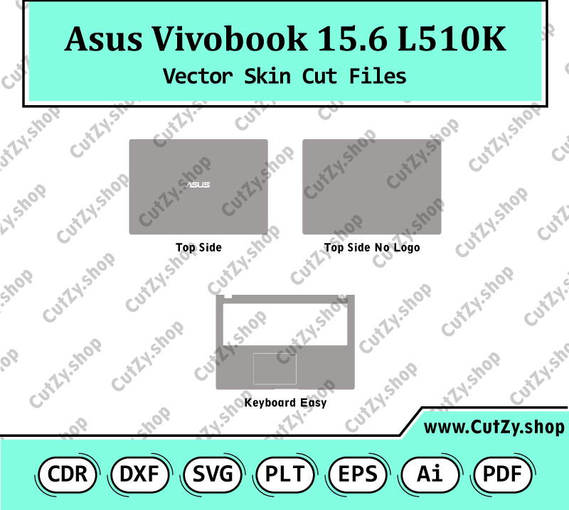 Asus Vivobook 15.6 L510k Vector Skin Cut Files