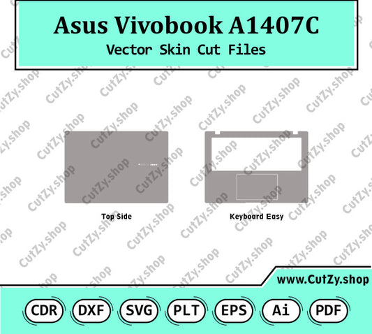 Asus Vivobook A1407C Vector Skin Cut Files