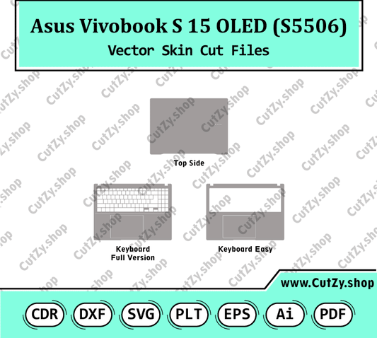 Asus Vivobook S 15 OLED (S5506) Vector Skin Cut Files
