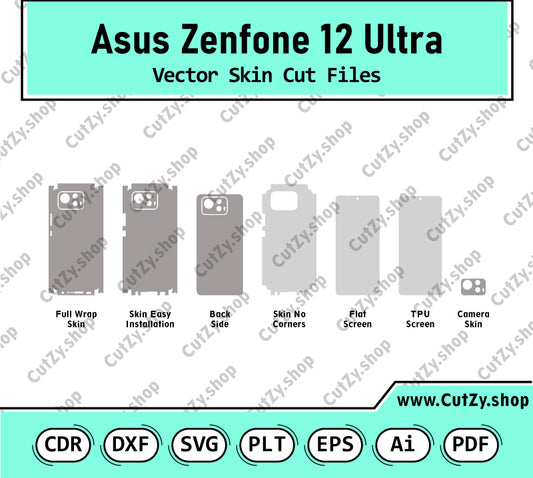Asus Zenfone 12 Ultra Vector Skin Cut Files