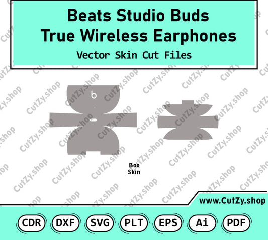 Beats Studio Buds True Wireless earphones Vector Skin Cut Files