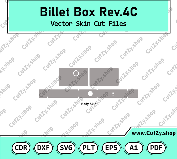 Billet Box Rev.4C Vape Vector Skin Cut Files